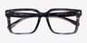 Michael Kors MK4121U Mosel Black Horn AcetateEyeglass Frames from EyeBuyDirect, Closed View