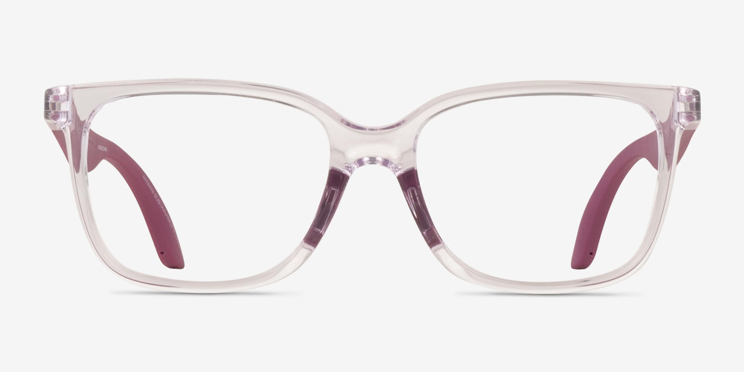 Emporio Armani EK3006 - Rectangle Shiny Transparent Pink Frame