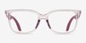 Emporio Armani EK3006 Shiny Transparent Pink PlastiqueMontures de lunettes de vue d'EyeBuyDirect, Vue de Face
