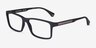 Emporio Armani EA3038 Rubber Black PlastiqueMontures de lunettes de vue d'EyeBuyDirect, Vue d'Angle
