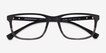 Emporio Armani EA3098 Matte Black Striped Gray AcetateEyeglass Frames from EyeBuyDirect, Closed View