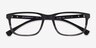 Emporio Armani EA3098 Matte Black Striped Gray AcétateMontures de lunettes de vue d'EyeBuyDirect, Vue Rapprochée