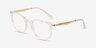 Emporio Armani EA3168 Shiny Crystal PlasticEyeglass Frames from EyeBuyDirect, Angle View