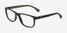 Emporio Armani EA3147 Matte Black PlastiqueMontures de lunettes de vue d'EyeBuyDirect, Vue d'Angle