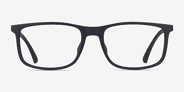 Emporio Armani EA3135F Rubber Black PlasticEyeglass Frames from EyeBuyDirect, Front View