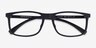 Emporio Armani EA3135F Rubber Black PlastiqueMontures de lunettes de vue d'EyeBuyDirect, Vue Rapprochée