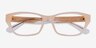 Emporio Armani EA3238U Shiny Opaline Tundra AcétateMontures de lunettes de vue d'EyeBuyDirect, Vue Rapprochée
