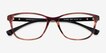 Emporio Armani EA3099 Shiny Striped Pink AcetateEyeglass Frames from EyeBuyDirect, Closed View