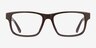 Emporio Armani EA3265U Shiny Brown AcétateMontures de lunettes de vue d'EyeBuyDirect, Vue de Face