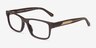 Emporio Armani EA3265U Shiny Brown AcétateMontures de lunettes de vue d'EyeBuyDirect, Vue d'Angle