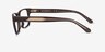 Emporio Armani EA3265U Shiny Brown AcétateMontures de lunettes de vue d'EyeBuyDirect, Vue de Côté