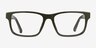 Emporio Armani EA3265U Shiny Green AcétateMontures de lunettes de vue d'EyeBuyDirect, Vue de Face