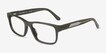 Emporio Armani EA3265U Shiny Green AcetateEyeglass Frames from EyeBuyDirect, Angle View