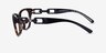 Emporio Armani EA3223U Shiny Tortoise AcétateMontures de lunettes de vue d'EyeBuyDirect, Vue de Côté