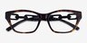 Emporio Armani EA3223U Shiny Tortoise AcétateMontures de lunettes de vue d'EyeBuyDirect, Vue Rapprochée