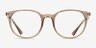 Emporio Armani EA3168 Shiny Transparent Tundra PlastiqueMontures de lunettes de vue d'EyeBuyDirect, Vue de Face