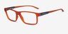 ARNETTE Cross Fade Ii Transparent Orange Matériaux biosourcésMontures de lunettes de vue d'EyeBuyDirect, Vue d'Angle