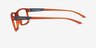 ARNETTE Cross Fade Ii Transparent Orange Matériaux biosourcésMontures de lunettes de vue d'EyeBuyDirect, Vue de Côté
