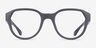 ARNETTE Hiatus Dark Grey Matte Top Shiny Alternative MaterialsEyeglass Frames from EyeBuyDirect, Front View