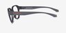 ARNETTE Hiatus Dark Grey Matte Top Shiny Alternative MaterialsEyeglass Frames from EyeBuyDirect, Side View