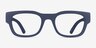 ARNETTE Imby Matte Dark Blue Matériaux biosourcésMontures de lunettes de vue d'EyeBuyDirect, Vue de Face