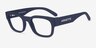 ARNETTE Imby Matte Dark Blue Matériaux biosourcésMontures de lunettes de vue d'EyeBuyDirect, Vue d'Angle