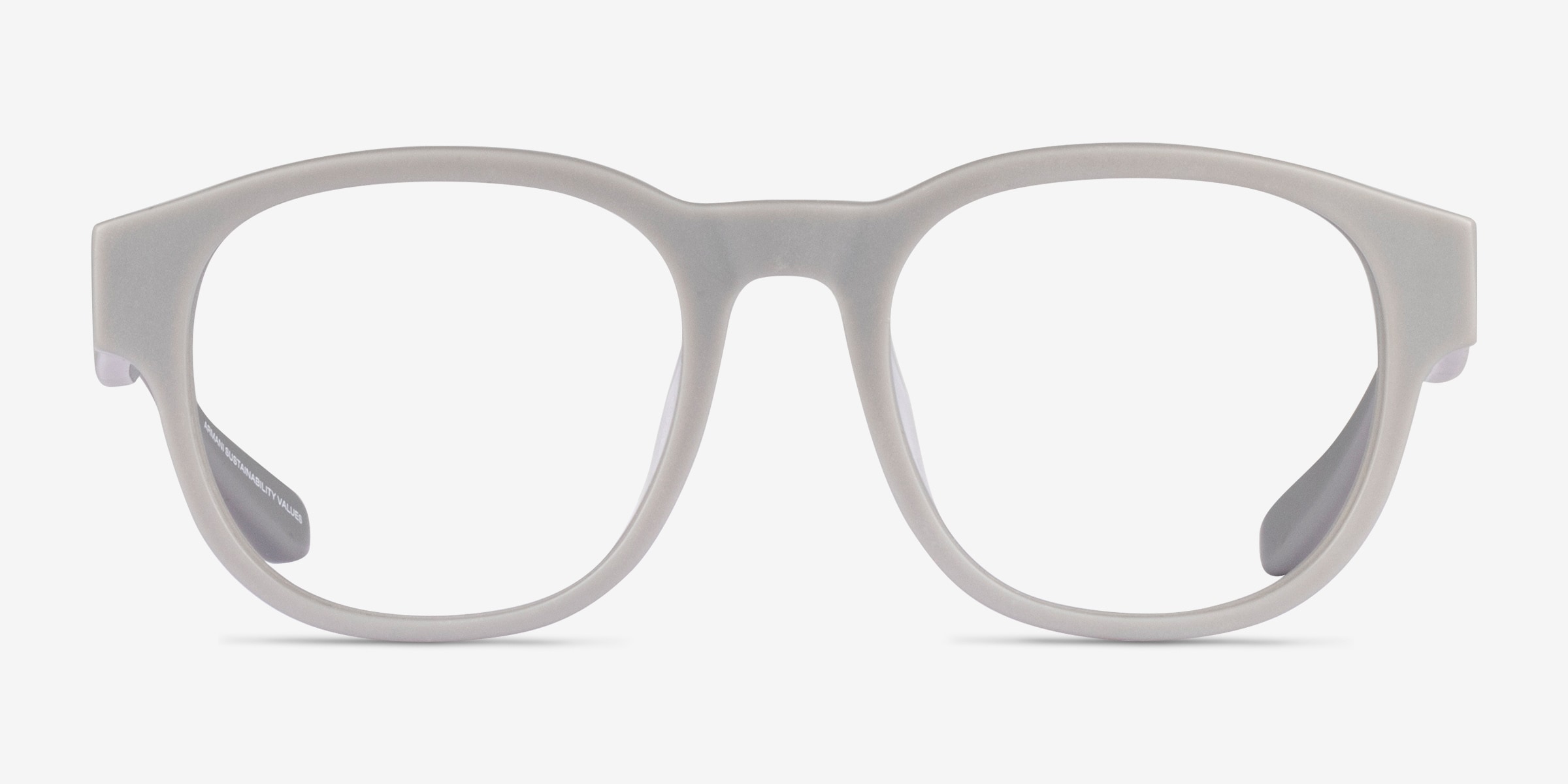 Armani Exchange AX3110F - Round Matte Gray Frame Eyeglasses