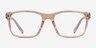 Armani Exchange AX3114F Shiny Transparent Brown PlasticEyeglass Frames from EyeBuyDirect, Front View