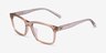 Armani Exchange AX3114F Shiny Transparent Brown PlasticEyeglass Frames from EyeBuyDirect, Angle View