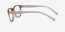 Armani Exchange AX3114F Shiny Transparent Brown PlasticEyeglass Frames from EyeBuyDirect, Side View
