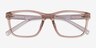 Armani Exchange AX3114F Shiny Transparent Brown PlasticEyeglass Frames from EyeBuyDirect, Closed View