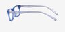 Armani Exchange AX3115F Shiny Transparent Blue AcetateEyeglass Frames from EyeBuyDirect, Side View