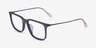 Armani Exchange AX3119F Matte Blue MetalEyeglass Frames from EyeBuyDirect, Angle View