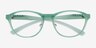 Oakley Draw Up Polished Trans Jade PlastiqueMontures de lunettes de vue d'EyeBuyDirect, Vue Rapprochée