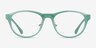 Oakley Draw Up Polished Trans Jade PlastiqueMontures de lunettes de vue d'EyeBuyDirect, Vue de Face