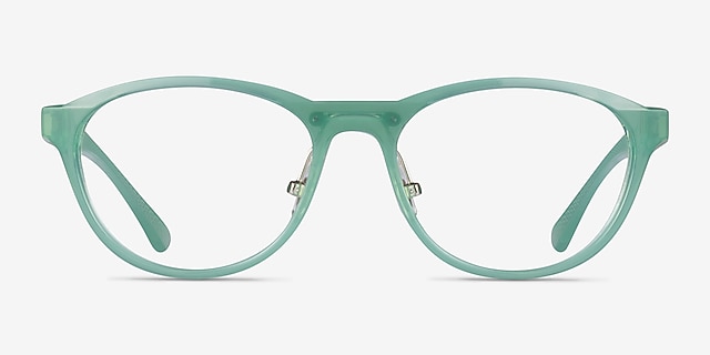 Oakley Draw Up Polished Trans Jade PlasticEyeglass Frames from EyeBuyDirect, Front View