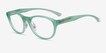 Oakley Draw Up Polished Trans Jade PlasticEyeglass Frames from EyeBuyDirect, Angle View