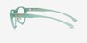 Oakley Draw Up Polished Trans Jade PlastiqueMontures de lunettes de vue d'EyeBuyDirect, Vue de Côté
