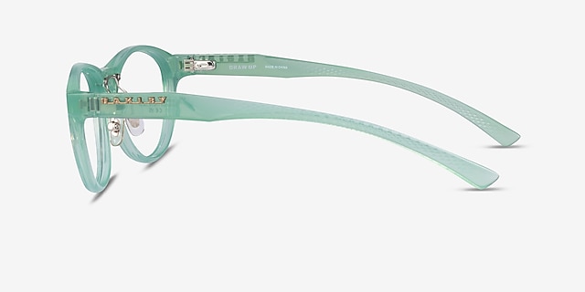 Oakley Draw Up Polished Trans Jade PlasticEyeglass Frames from EyeBuyDirect, Side View