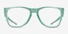 Oakley The Cut Polished Trans Jade PlasticEyeglass Frames from EyeBuyDirect, Front View