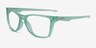 Oakley The Cut Polished Trans Jade PlasticEyeglass Frames from EyeBuyDirect, Angle View