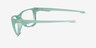 Oakley The Cut Polished Trans Jade PlasticEyeglass Frames from EyeBuyDirect, Side View