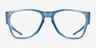 Oakley The Cut Polished Trans Stonewash PlasticEyeglass Frames from EyeBuyDirect, Front View