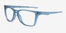 Oakley The Cut Polished Trans Stonewash PlasticEyeglass Frames from EyeBuyDirect, Angle View