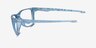 Oakley The Cut Polished Trans Stonewash PlasticEyeglass Frames from EyeBuyDirect, Side View
