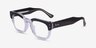 Ray-Ban RB0298VF Mega Hawkeye Black On Transparent PlasticEyeglass Frames from EyeBuyDirect, Angle View