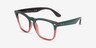 Ray-Ban RB4487VF Steve Dark Green On Transparent Light Red PlasticEyeglass Frames from EyeBuyDirect, Angle View