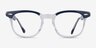 Ray-Ban RB5398 Hawkeye Transparent Blue AcetateEyeglass Frames from EyeBuyDirect, Front View