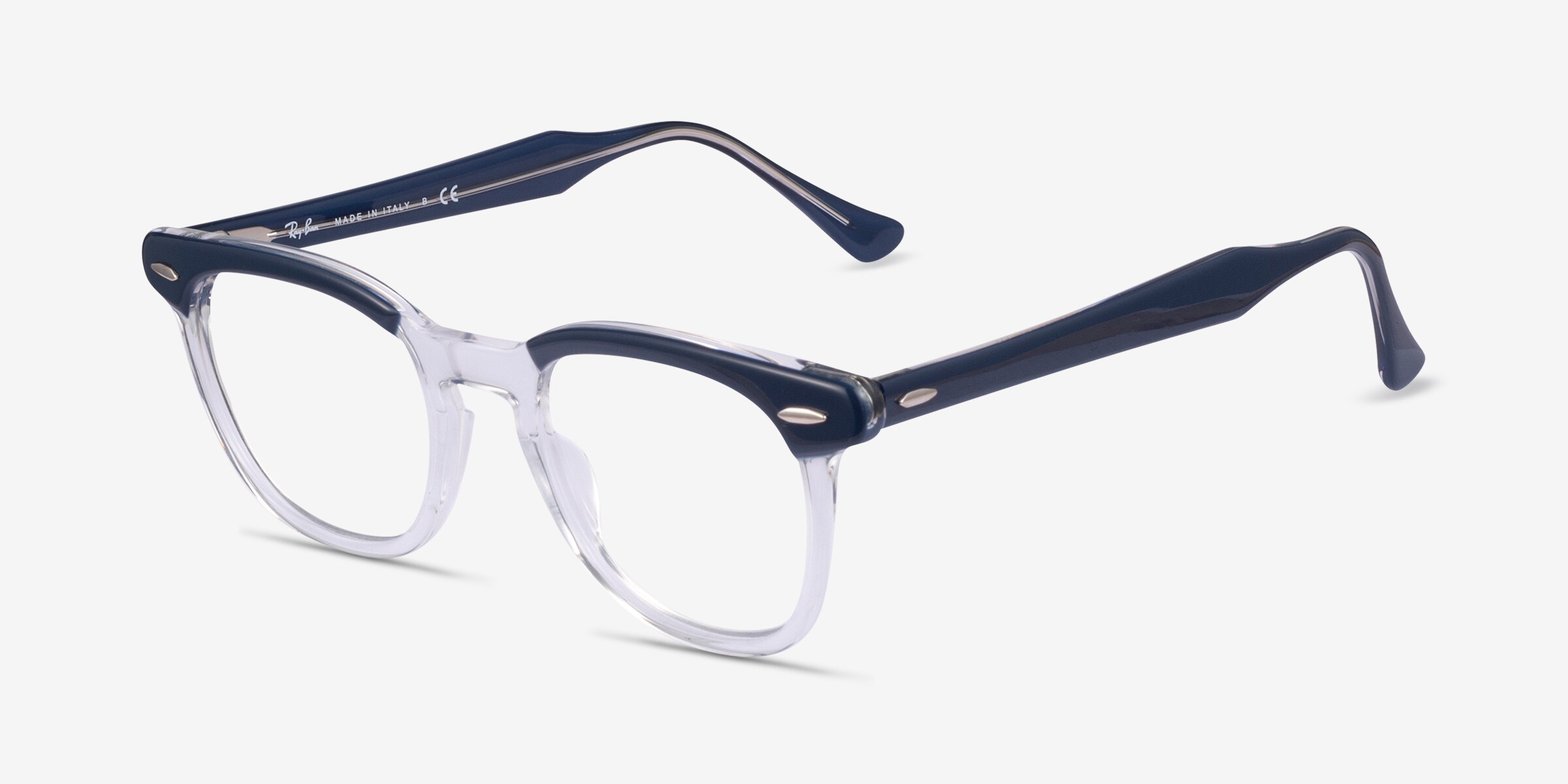 Ray-Ban RB5398 Hawkeye - Square Transparent Blue Frame Eyeglasses
