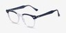 Ray-Ban RB5398 Hawkeye Transparent Blue AcetateEyeglass Frames from EyeBuyDirect, Angle View